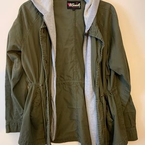 Army green/gray jacket